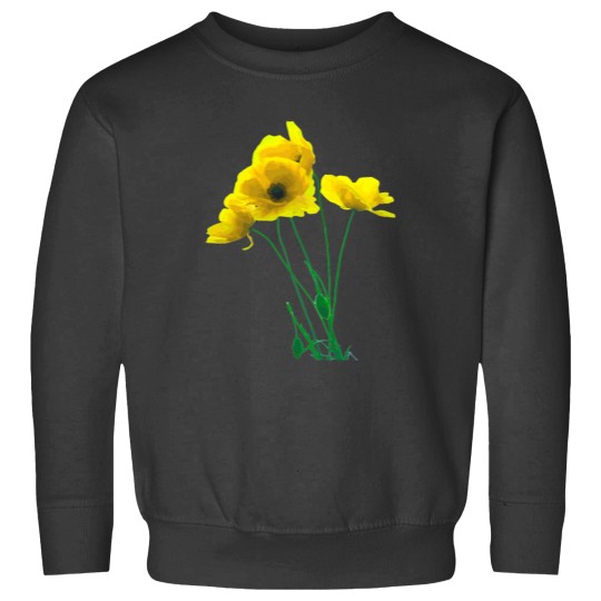 Discover Yellow Californias Poppy Artistic Design Vector Classic Sweatshirts