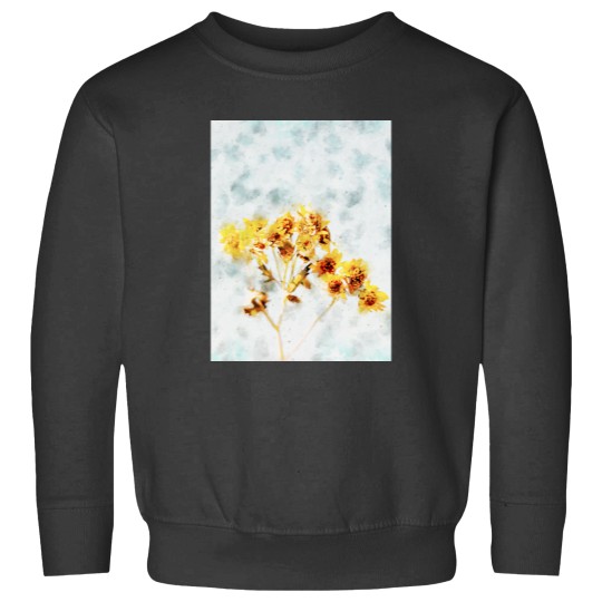 Discover Yellow Flowers Watercolor Long Sweatshirts