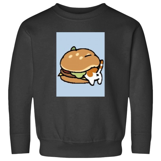 Discover Neko Atsume Cheese Burger Classic Sweatshirts