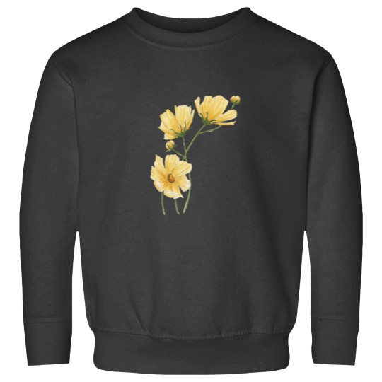 Discover Yellow Cosmo Flower Classic Sweatshirts