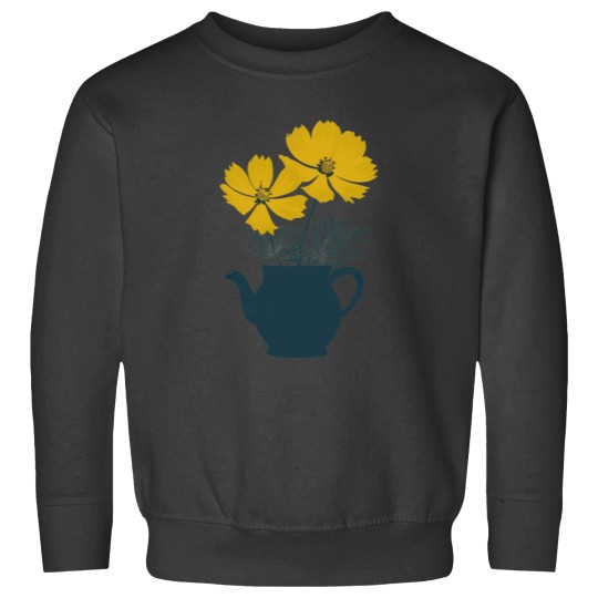 Discover Vintages Yellow Cosmos Flowers Classic Sweatshirts