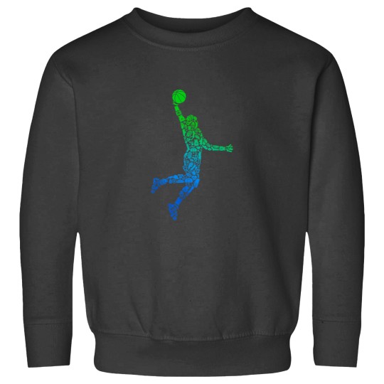 Discover Basketball Player Dunking Symbols Boys Kids Men Sweatshirts