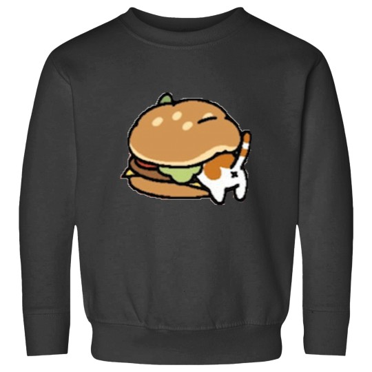 Discover Neko Atsume Cheese Burger Classic Sweatshirts