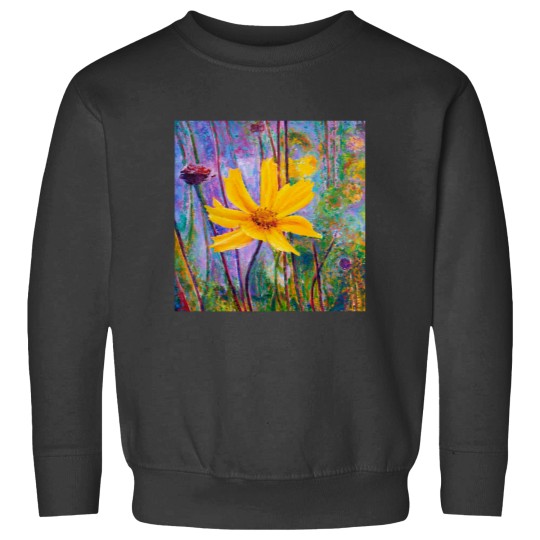 Discover Yellow Flower oil on canvas - Sunday by kri8mor (Galina Nikita) Premium Sweatshirts