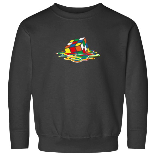 Discover Creative Melting Rubiks Cube Artwork Melting Rubiks Essentialss Sweatshirts