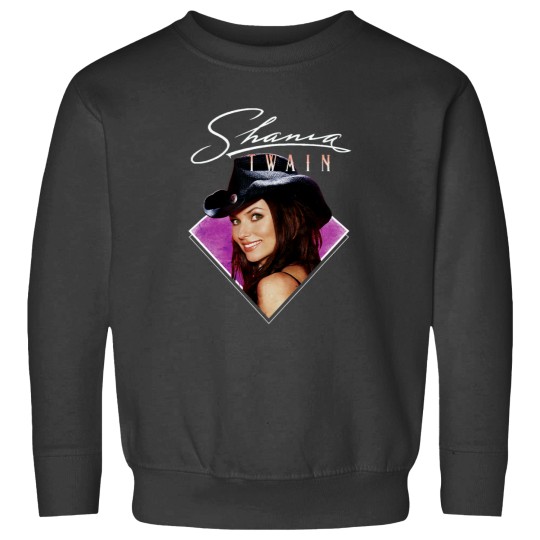 Discover  Shania Twain Purple Photo White Text Sweatshirts