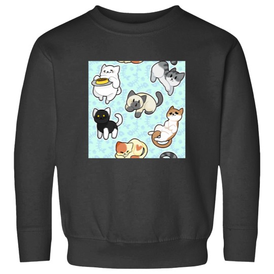 Discover Neko Atsume Pattern 2 Classic Sweatshirts