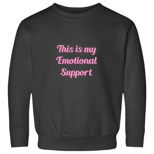 Discover This is my Emotional Support Kindle Pink Sweatshirts