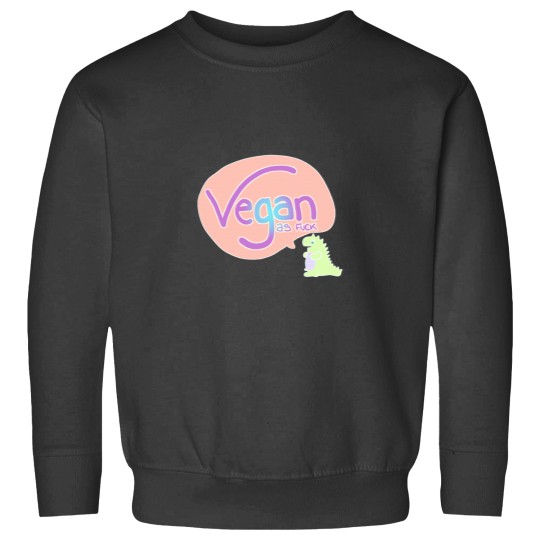 Discover Vegan as fucks kawaii pastel dinosaur Sweatshirts
