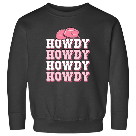 Discover Pink Howdy Cow Print Western Country Texas Rodeo Sweatshirts