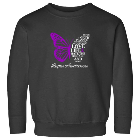 Discover Butterfly Purple Systemic Lupus Erythematosus Aw Sweatshirts