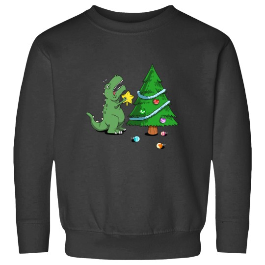 Discover Struggle Is Real Dinosaur Christmas Tree Star Sweatshirts