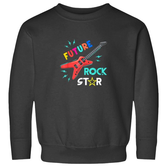 Discover Youth Future Rockstar Guitar Music Boys Girls Te Sweatshirts