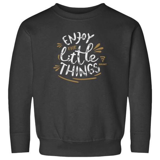 Discover Enjoy the Little Things. Creative typography Classic Sweatshirts
