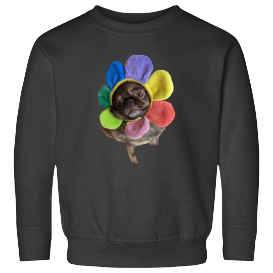 Discover Chilli The Pug flower hat Sweatshirts