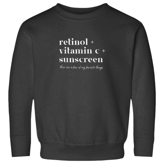 Discover Retinol Vitamin C And Sunscreen Aesthetic Esthet Sweatshirts
