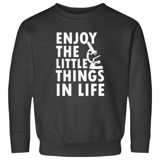 Discover The Little Things in Life Science microbiology Present Sweatshirts