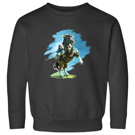 Discover The Legend Of Zelda Breath Of The Wild Link And Epona Paint Sweatshirts