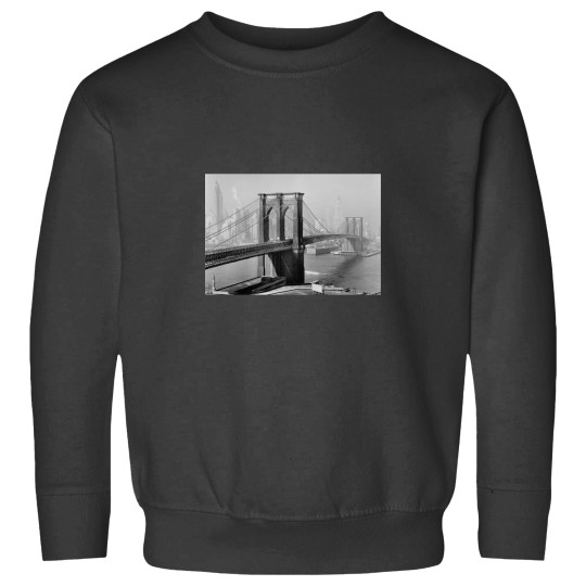 Discover 1940_s Bridge Black and White Daytime Photograph Sweatshirts
