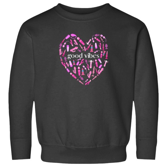 Discover Good V Vibrator Heart Sweatshirts