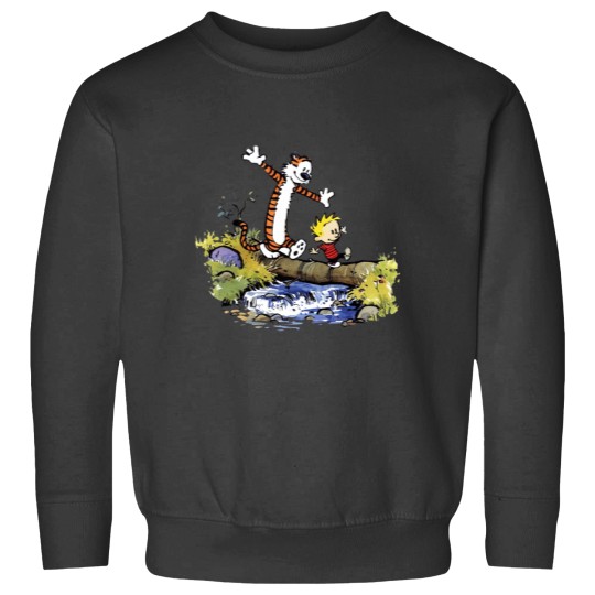 Discover calv playing water Sweatshirts