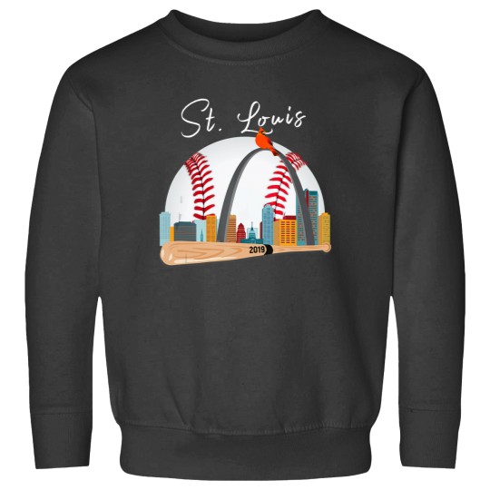 Discover Saint Louis Red Cardinal T New Skyline Ball Design Sweatshirts