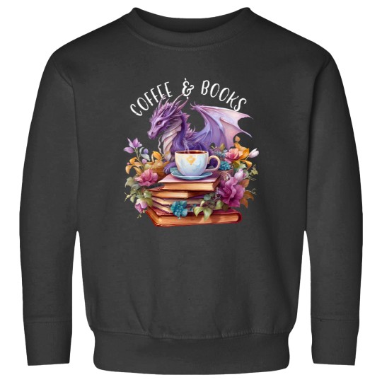 Discover Dragons Coffee Books Bookworm Fantasy Dragon Lover Themed Sweatshirts