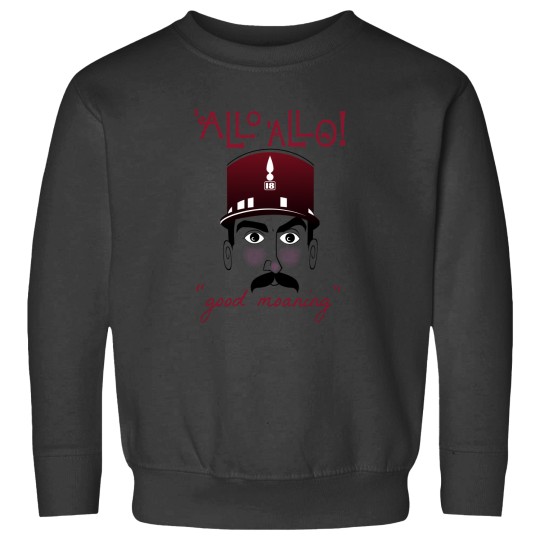 Discover Allo Allo Officer Crabtree Good Moaning Sweatshirts
