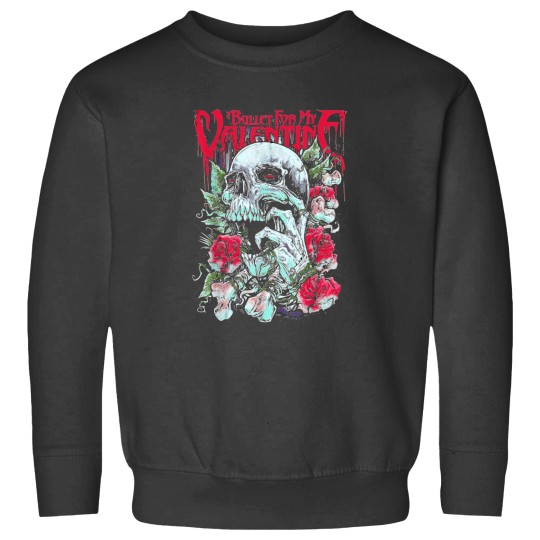 Discover Roses Skull Bullet For My Valentine Sweatshirts