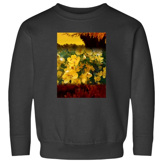 Discover Yellow Lantana Baseball ¾ Sleeve Sweatshirts