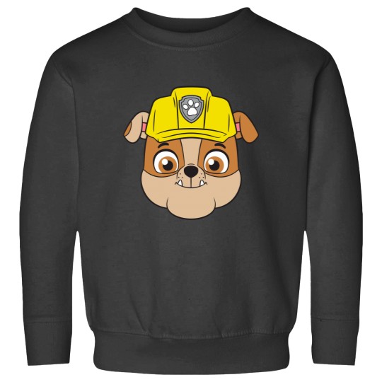 Discover Paw Patrols RUBBLE Face Long sleeve Long Sleeve Sweatshirts