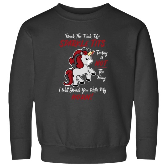 Discover Back off Unicorns Relaxed Fit Sweatshirts