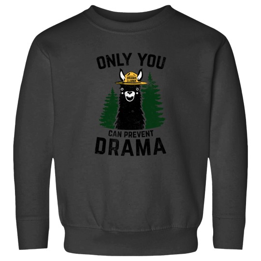 Discover The Original Only You Can Prevent Drama Llama Grunged SMOBEAR Parody Sweatshirts