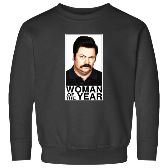 Discover Woman Of The Year  Ron Swanson Classic Sweatshirts
