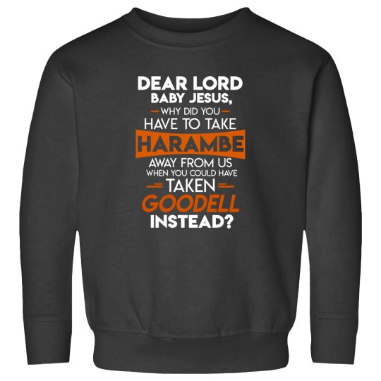 Discover Why take Harambe and not Goodell CIN Sweatshirts