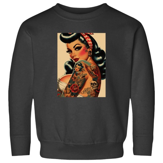 Discover Old School Tattoo Pin Up Sweatshirts