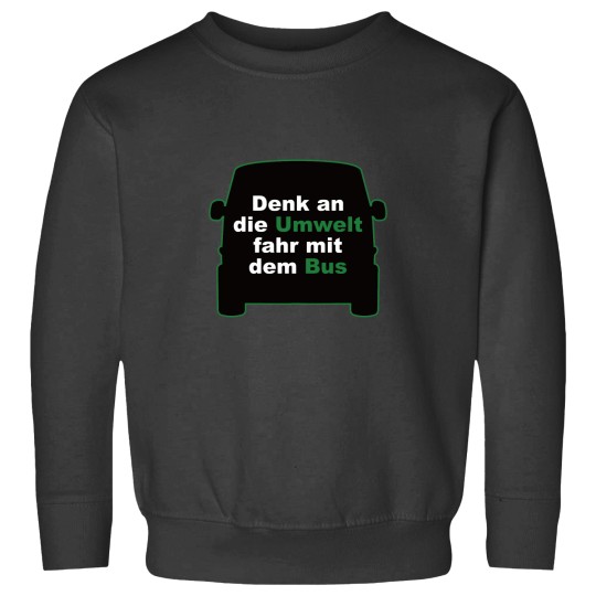 Discover Bus Environment Protection Safe Environment Green Bus Driver Active Sweatshirts