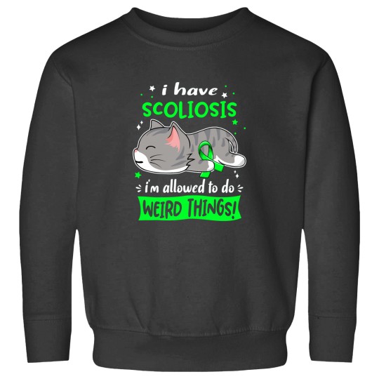 Discover Scoliosis Awareness, I Have Scoliosis i_m Allowed to do Weird Things! Active(1) Sweatshirts