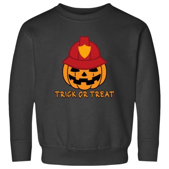 Discover FireFighter Pumpkin Trick or Treat Sweatshirts