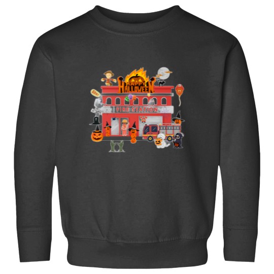Discover Firefighter Halloween - Firee station Happy Halloween Sweatshirts