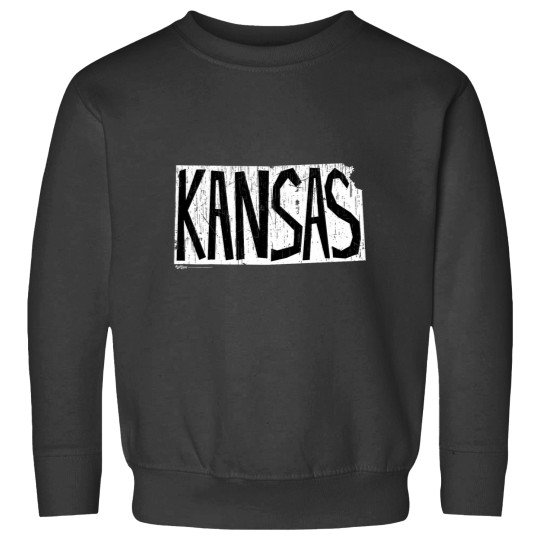 Discover Vintages Kansas Map Word Design Sweatshirts