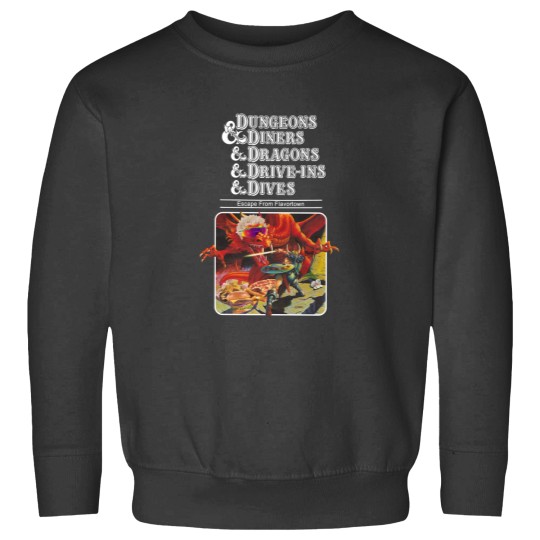 Discover Dungeons And Diners And Dragons And Dives Sweatshirts