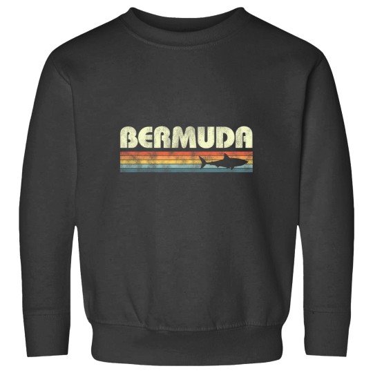Discover Bermudas Shark Vintages Mens Womens Girls Boys Cruise Souvenir Sweatshirts