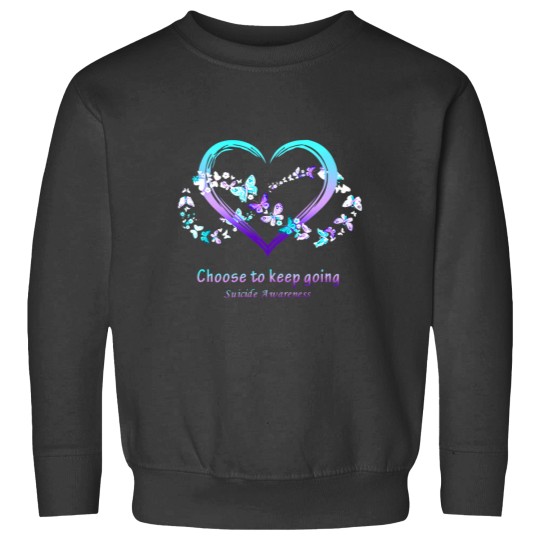 Discover choose to keep going suicidess awareness Essential Sweatshirts