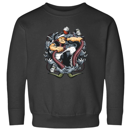 Discover popeye fighting monster Essential Sweatshirts