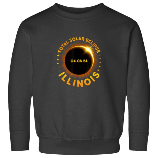 Discover American Total Solar Eclipse April 8 2024 Illino Sweatshirts