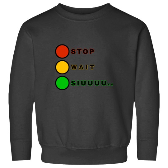 Discover Stop wait siuuu Cristiano ronaldo suiii Essential Sweatshirts