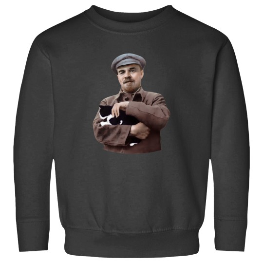 Discover Lenin And A Black And White Cat Sweatshirts