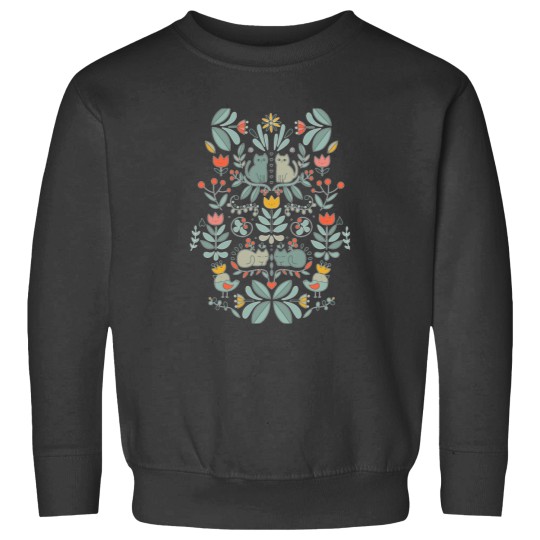 Discover Swedish Folk Cats Sweatshirts