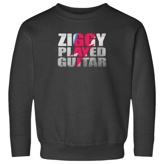 Discover Ziggy Played Guitar On Black Sweatshirts
